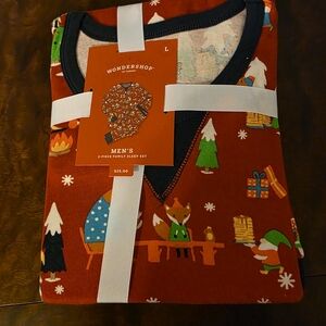 WonderShop Men's Red Holiday Sleep Set